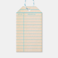 Library Book Date Due Card