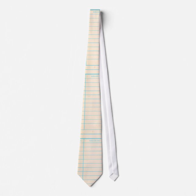 Library Book Date Due Card Tie (Front)