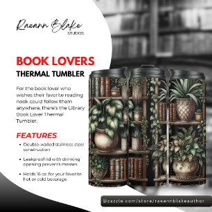 Library Book Lover Thermal Tumbler