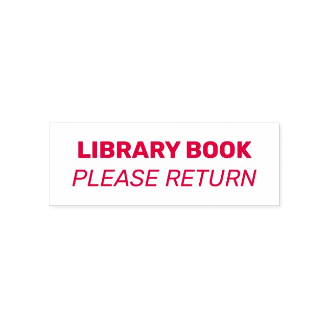 Library Book Please Return  Self-inking Stamp (Design)