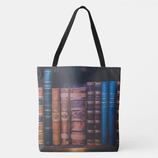 library books All-Over-Print Tote Bag, Large (Front)