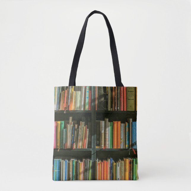 Library Books All-Over-Print Tote Bag, Medium (Front)