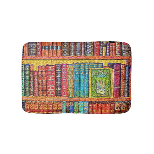 Library Books Bath Mat (Front)
