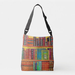 Library Books Crossbody Bag