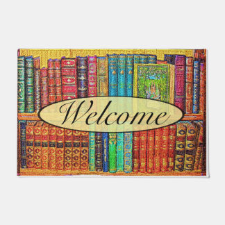 Library Books Doormat