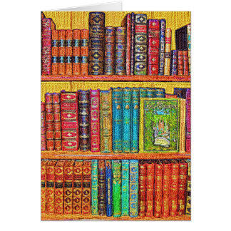 Library Books Greeting Card