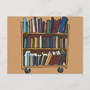 Library Books Postcard