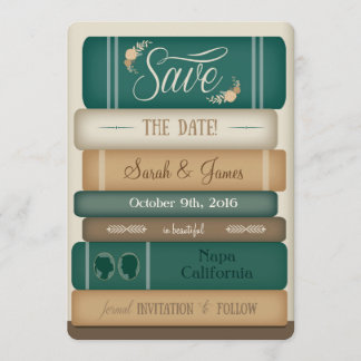 Library Books Save the Date