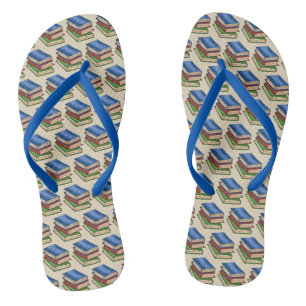 Library Books Teacher Librarian School Reading Flip Flops