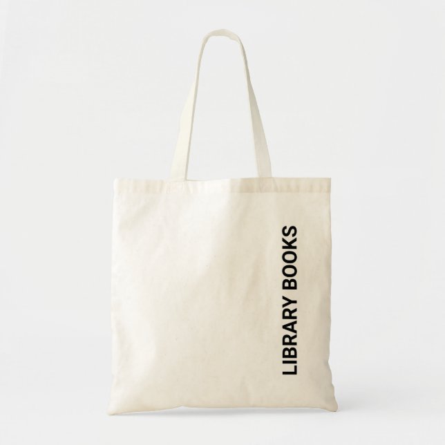 Library Books Tote Bag (Front)
