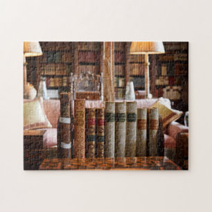 Library Bookworm at Hever Castle - 16x20 - 520 pc Jigsaw Puzzle