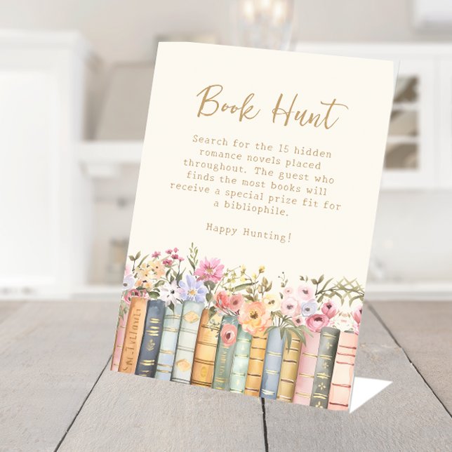 Library Bridal Game Sign (Library Books Bridal Game Sign by Painted Paperie
)