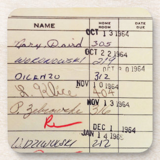 Library Card 23322 Coaster