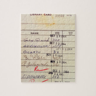 Library Card 23322 Jigsaw Puzzle