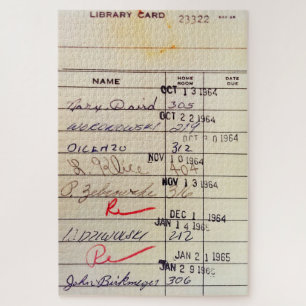 Library Card 23322 Jigsaw Puzzle