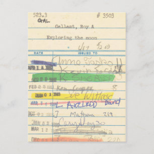 Library Card 3503 Exploring the Moon