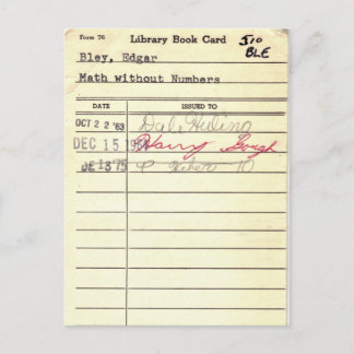 Library Card 510 Math Without Numbers