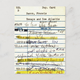 Library Card 5478 Essay and the New Atlantis