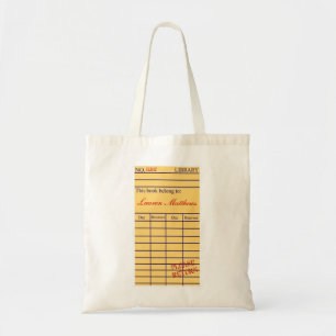 Library Card Book Bag