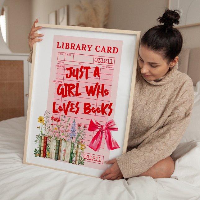 Library Card Hot Girls Read Books Photo Print (Creator Uploaded)