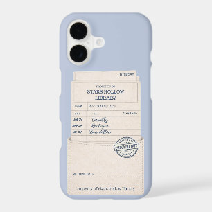 Library Card Personalised Bookish Phone Case