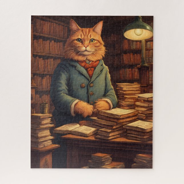 library cat #10 puzzle (Vertical)