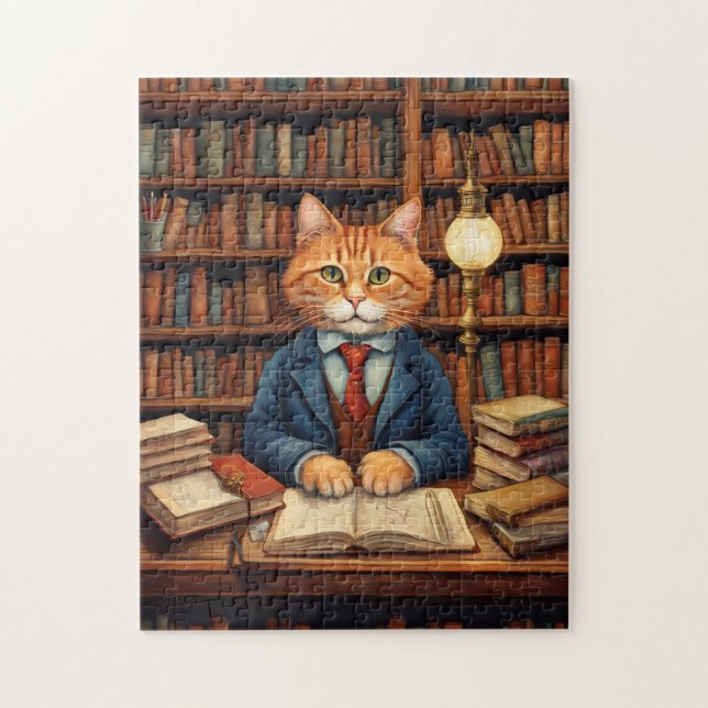 library cat #3 puzzle (Vertical)
