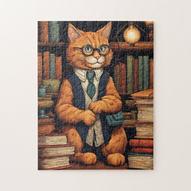 library cat #6 puzzle (Vertical)
