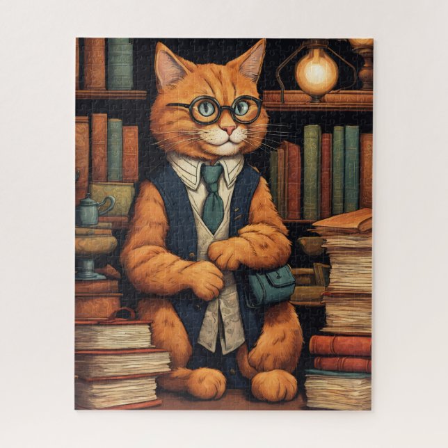 library cat #6 puzzle (Vertical)