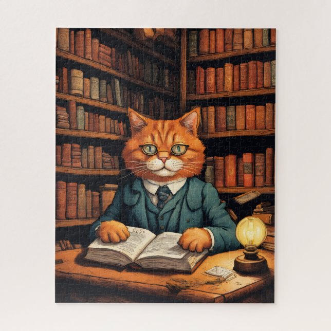 library cat #7 puzzle (Vertical)