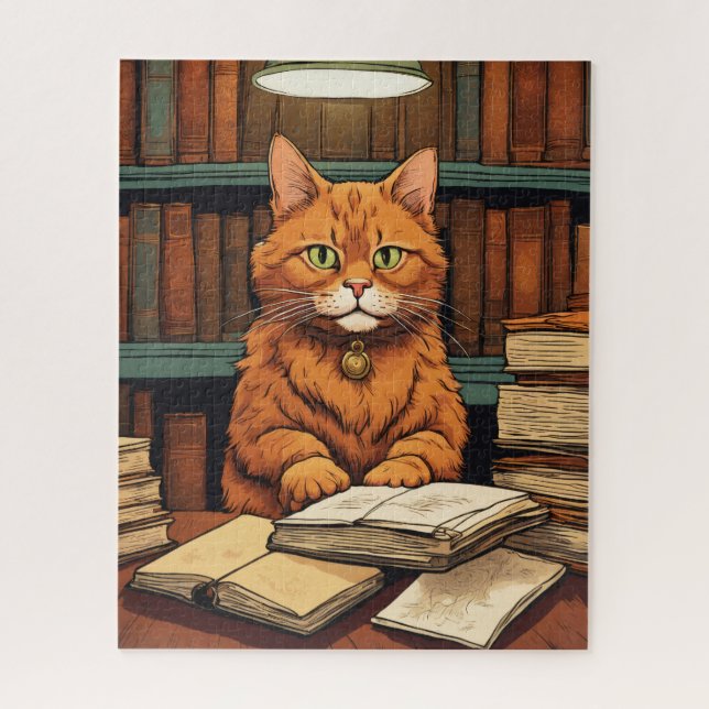 library cat #8 puzzle (Vertical)