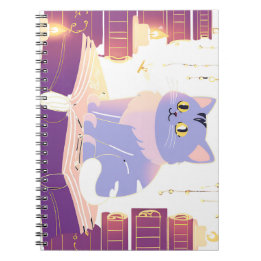 Library cat cafe  notebook