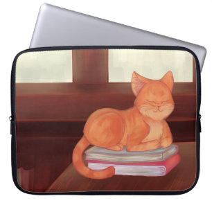 Library Cat Laptop Sleeve