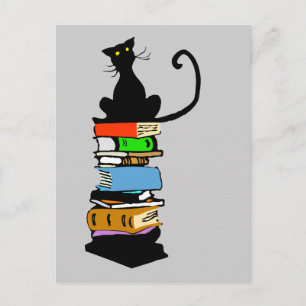 Library Cat Postcard