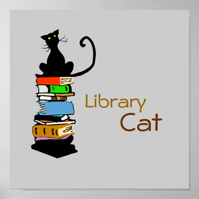 Library Cat Poster (Front)