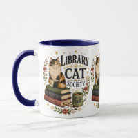 Library Cat Society Bookish Calico