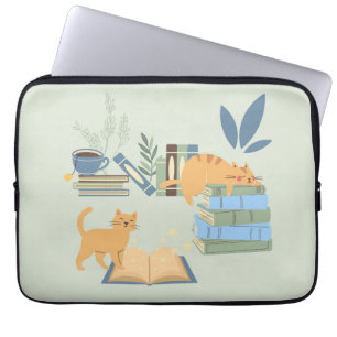 Library Cats Laptop Sleeve