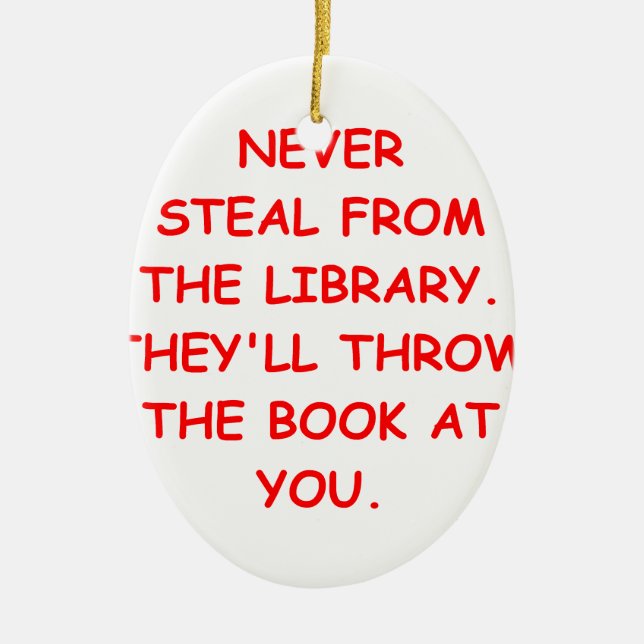 library ceramic tree decoration (Front)