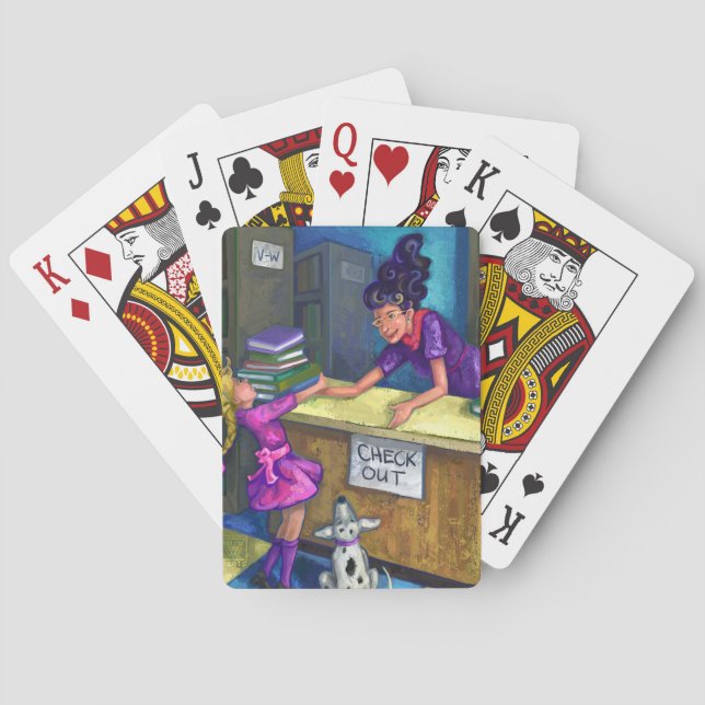 Library Check Out Playing Cards (Back)