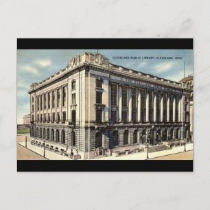 Library, Cleveland, Ohio c1934 Postcard