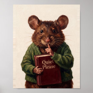 Library Club Art No. 4 Vintage Painting Poster