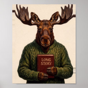 Library Club Art No. 9 Vintage Painting Poster