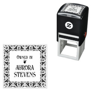 Library Crest Self-inking Stamp