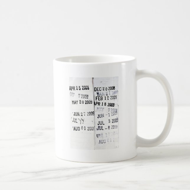 Library Date Stamp Mug (Right)