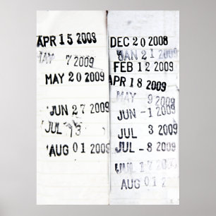 Library Date Stamp Poster