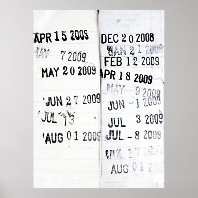 Library Date Stamp Poster (Front)