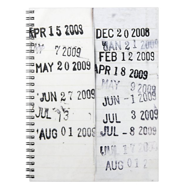 Library Date Stamps Notebook (Front)