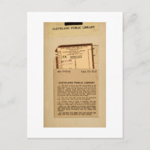 Library Due Date Card and Stamps