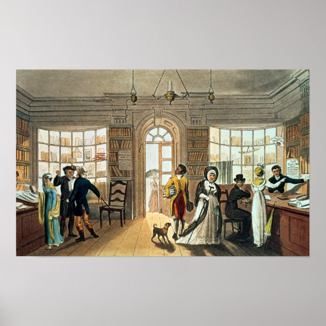 Library, from 'Poetical Sketches of Poster (Front)