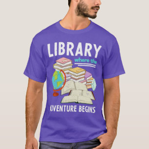 Library Funny Book Lover Reading Librarian T-Shirt